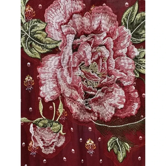 Aratta Silent Journey Women Long Sleeve Button Down Collared Plaid Shirt Size S - Picture 4 of 12